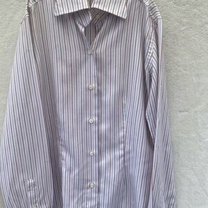Domenico Vacca Women Striped Long Sleeve Button-Down Shirt in size 38